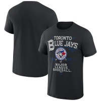 Adult Men's Toronto Blue Jays Darius Rucker Collection By usBeach Splatter baseball T-shirt - Black