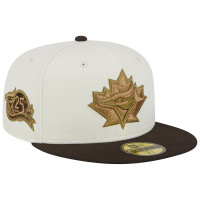 Adult Men's Toronto Blue Jays New Era 25th Team Anniversary 59FIFTY Fitted Hat - White/Brown