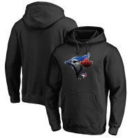 Adult Men's Toronto Blue Jays Midnight Mascot Pullover baseball Hoodie - Black