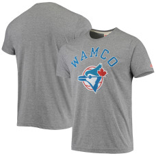 Adult Men's Toronto Blue Jays Homage Hyper Local Tri-Blend baseball T-shirt - Gray