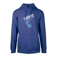 Adult Men's Toronto Blue Jays Levelwear Podium Segment Pullover baseball Hoodie - Royal