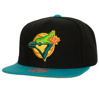 Adult Men's Toronto Blue Jays Mitchell & Ness Citrus Cooler Snapback Hat - Black/Teal
