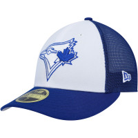 Adult Men's Toronto Blue Jays New Era 2023 On-Field Batting Practice Low Profile 59FIFTY Fitted Hat - White/Royal