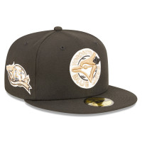 Adult Men's Toronto Blue Jays New Era 25th Season Wheat Undervisor 59FIFTY Fitted Hat - Black Adult Men's Toronto Blue Jays New Era 25th Season Wheat Undervisor 59FIFTY Fitted Hat - Black