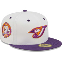 Adult Men's Toronto Blue Jays New Era 30th Season Grape Lolli 59FIFTY Fitted Hat - White/Purple Adult Men's Toronto Blue Jays New Era 30th Season Grape Lolli 59FIFTY Fitted Hat - White/Purple