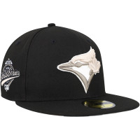 Adult Men's Toronto Blue Jays New Era Chrome Camo Undervisor 59FIFTY Fitted Hat - Black