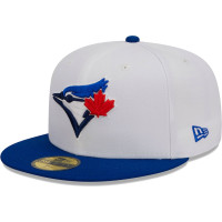 Adult Men's Toronto Blue Jays New Era Optic 59FIFTY Fitted Hat - White/Royal