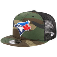 Adult Men's Toronto Blue Jays New Era Woodland Camo Trucker 9FIFTY Snapback Hat - Camo