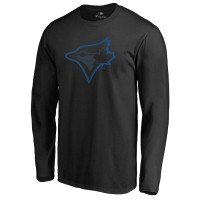 Adult Men's Toronto Blue Jays Taylor Long Sleeve baseball T-shirt - Black