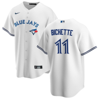 Men's Toronto Blue Jays Bo Bichette #11 White Home Replica Jersey Men's Toronto Blue Jays Bo Bichette #11 White Home Replica Jersey
