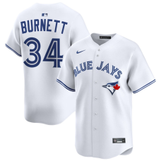 Men's Toronto Blue Jays A.J. Burnett #34 White Home Limited Retired Player Jersey Men's Toronto Blue Jays A.J. Burnett #34 White Home Limited Retired Player Jersey