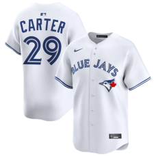 Men's Toronto Blue Jays Joe Carter #29 White Home Limited Retired Player Jersey Men's Toronto Blue Jays Joe Carter #29 White Home Limited Retired Player Jersey