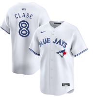 Youth Toronto Blue Jays Jonatan Clase #8 White Home Limited Jersey Youth Toronto Blue Jays Jonatan Clase #8 White Home Limited Jersey