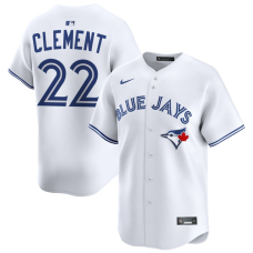 Men's Toronto Blue Jays Ernie Clement #22 White Home Limited Jersey Men's Toronto Blue Jays Ernie Clement #22 White Home Limited Jersey