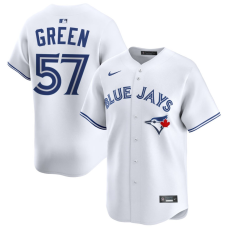 Men's Toronto Blue Jays Chad Green #57 White Home Limited Jersey