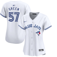 Women's Toronto Blue Jays Chad Green #57 White Home Limited Jersey
