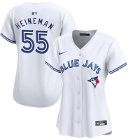 Women's Toronto Blue Jays Tyler Heineman #55 White Home Limited Jersey
