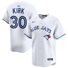 Men's Toronto Blue Jays Alejandro Kirk #30 White Home Limited Jersey Men's Toronto Blue Jays Alejandro Kirk #30 White Home Limited Jersey