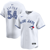 Youth Toronto Blue Jays Brendon Little #54 White Home Limited Jersey