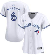 Women's Toronto Blue Jays Alek Manoah #6 White Home Limited Jersey