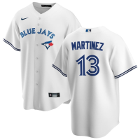Men's Toronto Blue Jays Orelvis Martinez #13 White Home Replica Jersey Men's Toronto Blue Jays Orelvis Martinez #13 White Home Replica Jersey