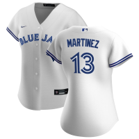 Women's Toronto Blue Jays Orelvis Martinez #13 White Home Replica Jersey
