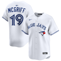 Men's Toronto Blue Jays Fred McGriff #19 White Home Limited Retired Player Jersey Men's Toronto Blue Jays Fred McGriff #19 White Home Limited Retired Player Jersey