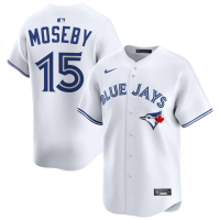 Men's Toronto Blue Jays Lloyd Moseby #15 White Home Limited Retired Player Jersey Men's Toronto Blue Jays Lloyd Moseby #15 White Home Limited Retired Player Jersey
