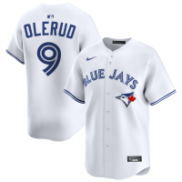 Men's Toronto Blue Jays John Olerud #9 White Home Limited Retired Player Jersey Men's Toronto Blue Jays John Olerud #9 White Home Limited Retired Player Jersey