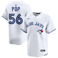 Men's Toronto Blue Jays Zach Pop #56 White Home Limited Jersey Men's Toronto Blue Jays Zach Pop #56 White Home Limited Jersey