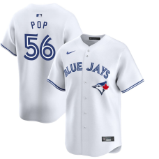 Youth Toronto Blue Jays Zach Pop #56 White Home Limited Jersey Youth Toronto Blue Jays Zach Pop #56 White Home Limited Jersey