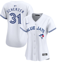 Women's Toronto Blue Jays Max Scherzer #31 White Home Limited Jersey Women's Toronto Blue Jays Max Scherzer #31 White Home Limited Jersey