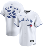 Youth Toronto Blue Jays Davis Schneider #36 White Home Limited Jersey Youth Toronto Blue Jays Davis Schneider #36 White Home Limited Jersey