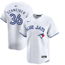Youth Toronto Blue Jays Davis Schneider #36 White Home Limited Jersey Youth Toronto Blue Jays Davis Schneider #36 White Home Limited Jersey
