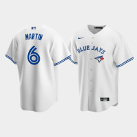 Men's Toronto Blue Jays Austin Martin #6 White 2020 Draft Home Replica Jersey