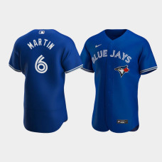 Men's Toronto Blue Jays #6 Austin Martin Royal Authentic Alternate Jersey Men's Toronto Blue Jays #6 Austin Martin Royal Authentic Alternate Jersey
