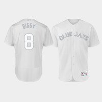 Men's Toronto Blue Jays Authentic #8 Cavan Biggio 2019 Players' Weekend White Biggy Jersey