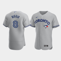 Men's Toronto Blue Jays #8 Cavan Biggio Gray Authentic 2020 Road Jersey
