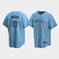 Men's Toronto Blue Jays #8 Cavan Biggio Powder Blue 2020 Replica Alternate Jersey