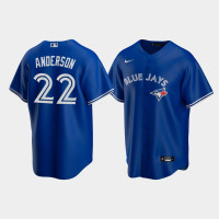 Men's Toronto Blue Jays #22 Chase Anderson Royal Replica Nike Alternate Jersey