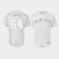 Men's Toronto Blue Jays Authentic #64 Derek Law 2019 Players' Weekend White Lawdog Jersey