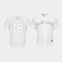 Toronto Blue Jays #16 Freddy Galvis 2019 Players' Weekend Toco White Replica Jersey Men's