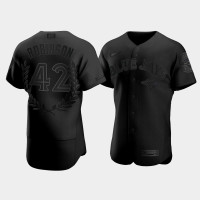 Men's Toronto Blue Jays Jackie Robinson #42 Black Awards Collection Retirement Jersey