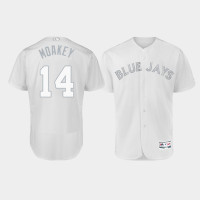 Men's Toronto Blue Jays Authentic #14 Justin Smoak 2019 Players' Weekend White Moakey Jersey