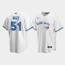 Men's Toronto Blue Jays #51 Ken Giles White Replica Nike Home Jersey