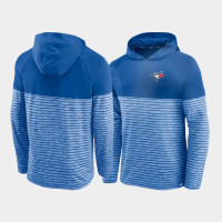 Men's Toronto Blue Jays Line Up Shadow Stripe Royal Raglan Pullover Hoodie Men's Toronto Blue Jays Line Up Shadow Stripe Royal Raglan Pullover Hoodie