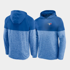 Men's Toronto Blue Jays Line Up Shadow Stripe Royal Raglan Pullover Hoodie