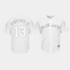 Toronto Blue Jays #13 Lourdes Gurriel Jr. 2019 Players' Weekend #Pinapower Jr. White Replica Jersey Men's