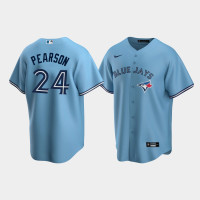 Men's Toronto Blue Jays #24 Nate Pearson Powder Blue Replica Alternate Jersey