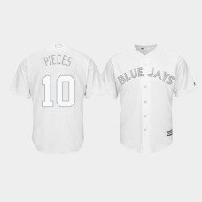 Toronto Blue Jays #10 Reese McGuire 2019 Players' Weekend Pieces White Replica Jersey Men's